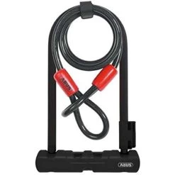 Abus Ultra Mini 410 & Cobra Keyed U-Lock Combo - 3.9in X 7in