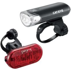 CatEye HL-EL135 LED Headlight And Omni3 LED Taillight Set- Black