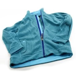 Adidas Kids' Fleece Jacket (XS - Super Cyan)