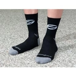 Zipp 5-in Socks Black/Gray Small
