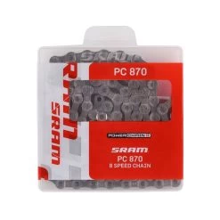 SRAM PC-870 6/7/8 Speed Chain W/ Powerlink 2022 -Cycling Equipment Store SRAM303 silver 73737.1684453970