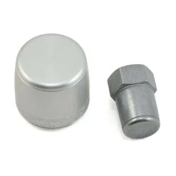 Abus Nutfix - Solid Axle Lock Single - M10 Axle Diameter - Silver *Damaged Packaging*